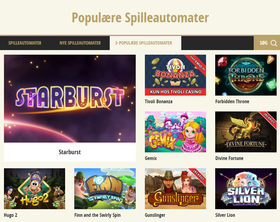 tivoli casino spillemaskiner 